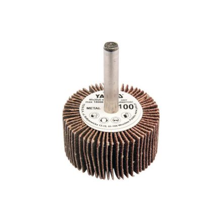 Disc lamelar pe tijă YATO 40 x 20 x 6 mm / P80