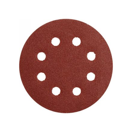 YATO Disc abraziv cu bandă de fixare 125 mm / P60 cu 8 găuri (5 buc)