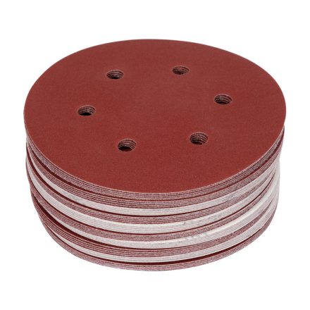 YATO Disc de șlefuire cu velcro 150 mm / P180 6 găuri (50 buc)