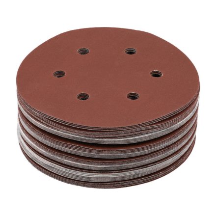 YATO Disc abraziv cu prindere velcro 150 mm / P240 6 găuri (50 buc)