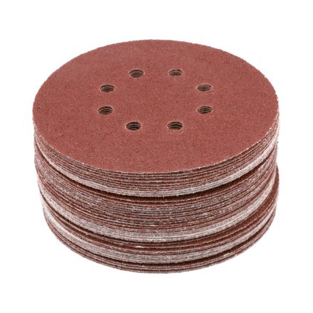 YATO Disc abraziv cu prindere velcro 150 mm / P40 cu 8 găuri (50 buc)