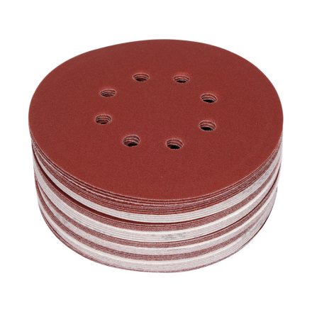 YATO Disc abraziv cu prindere velcro 150 mm / P180 cu 8 găuri (50 buc)