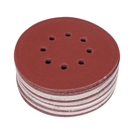 YATO Disc abraziv cu fixare velcro 150 mm / P240 8 găuri (50 buc)