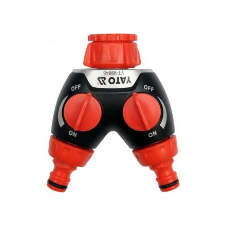 Conector robinet YATO filet mamă 2 căi 3/4"-1"