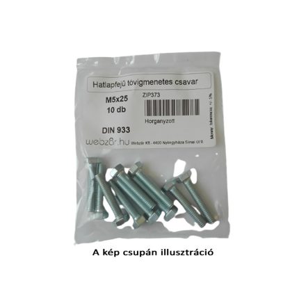 Șurub cu cap hexagonal DIN 933 galvanizat M8x120 (10 buc)